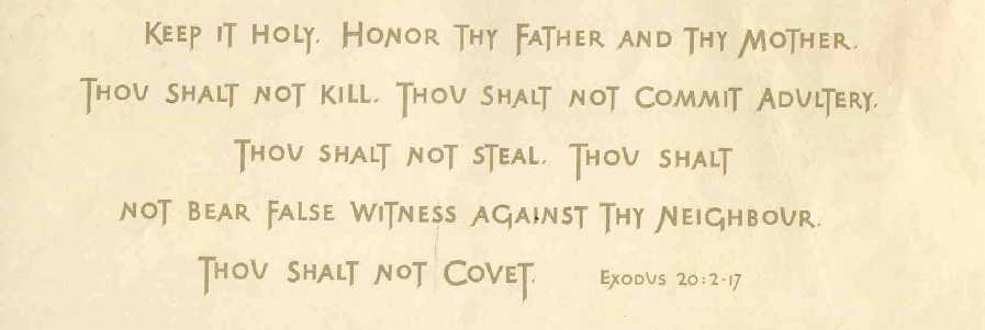 THE TEN COMMANDMENTS