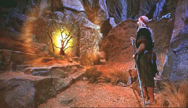 MOISES FRENTE A LA ZARZA ARDIENTE